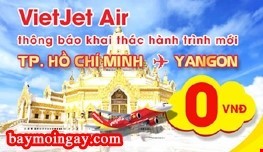 Vietjet Air khuyến mãi hàng trăm vé máy bay giá 0 đồng